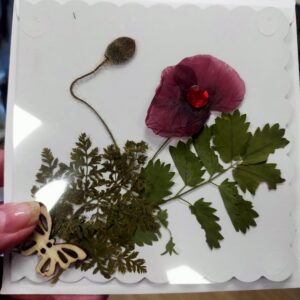 Handmade Poppy Card